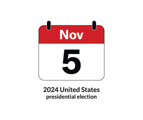 Tuesday, 5 November 2024: United States presidential election