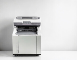 Copy machine on white background. office equipment.