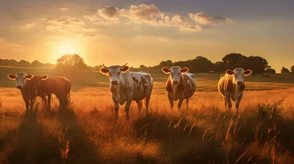 Foto op Plexiglas cattle texas cows © PikePicture