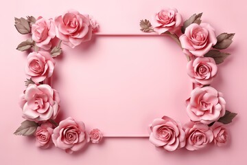 pink rose pink color frame