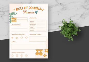 Brown and Yellow Natural Planner