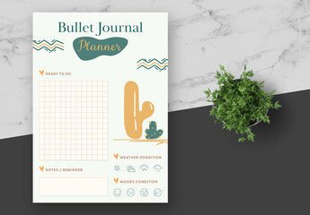 Green and Yellow Natural Planner