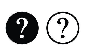 Question mark icon symbol, qestion mark clip art vector illustration