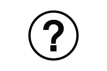 Question mark icon symbol, qestion mark clip art vector illustration