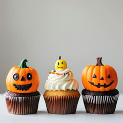 halloween pumpkin cupcakes