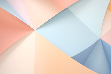 Abstract Geometric Pastel Colors Shapes Background