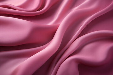 Obraz premium French Terry Fabric Texture, Soft Pink Waves in Monochromatic Harmony