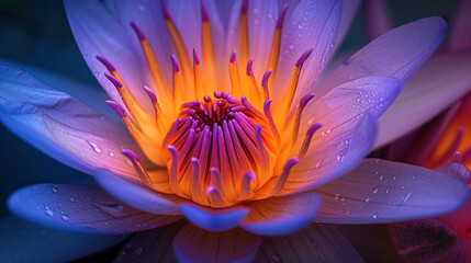 Close-Up of Water-Droplets Adorned Flower
