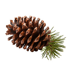 pine cone isolated on white