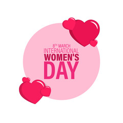 Vector illustration of International Womens Day social media feed template