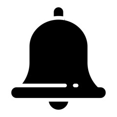 Notification bell icon. Alarm symbol. Incoming inbox message. Ringing bells. Alarm clock and smartphone application alert.