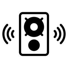 Music speaker icon