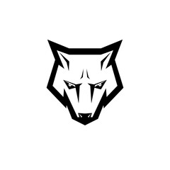 head of a wolf design