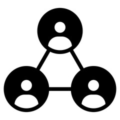 people network and connecting people icon	
