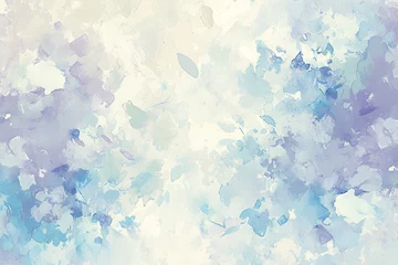 Deurstickers A soft watercolor background with a delicate wash of pastel colors, blending seamlessly into a dreamy, ethereal pattern  © HADAPI