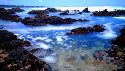 Surf Breaking Asilomar State Marine Reserve California Time Lapse