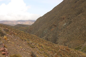 Rural landscape and mountains in northwest Argentina
