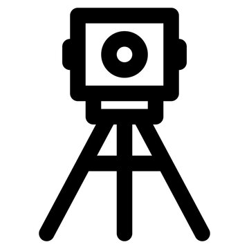 laser level vector outline icon