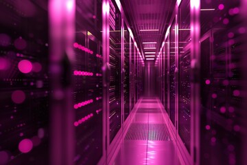 Fototapeta premium The first image in a series of images of modern data centers.