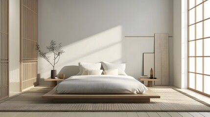 Minimalist Bedroom with Natural Light