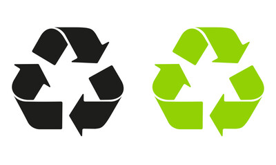 Obraz premium Recycle icon. Recycle Recycling symbol. Vector illustration. Isolated on white background.