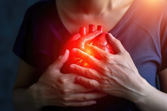Handheld chest, heart attack symptom