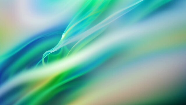 Calming Green and Blue Swirling Smoke Background