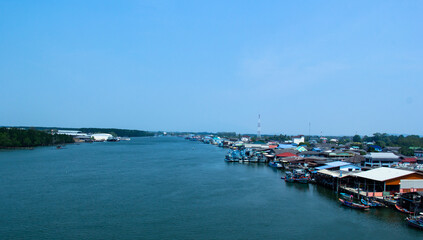 beautiful sea view and blue syk