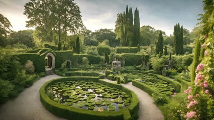 Invite viewers into a secluded secret garden hidden away from the world