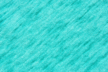 Turquoise color melange fabric texture or background