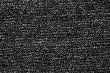 Black woolen fabric texture as background