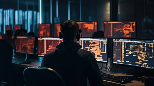 Programmers sit in front of the computer and write the source code and make changes to it
