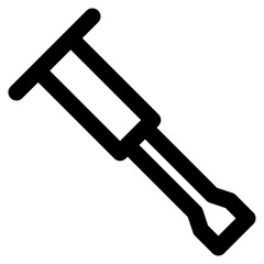 chisel vector outline icon