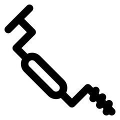 hand drill vector outline icon