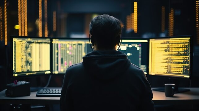 Programmers sit in front of the computer and write the source code and make changes to it