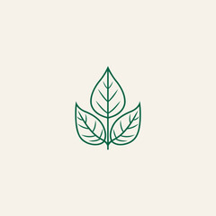 Abstract leaf icon logo design vector