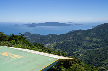 Take off platform on Mt Dake observation point - Suo Oshima Island, Yamaguchi prefecture, Japan