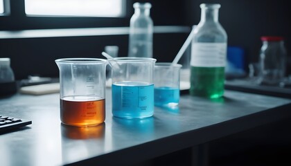 Empty chemisrty lab, oldstyle