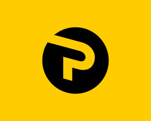 Letter P logo icon design template elements