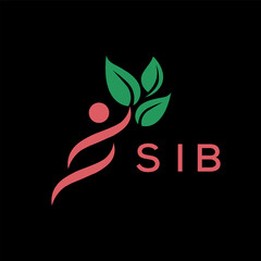 SIB  logo design template vector. SIB Business abstract connection vector logo. SIB icon circle logotype.
