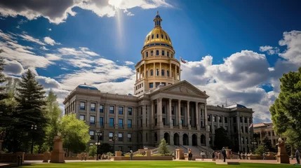Foto op Canvas history colorado state capitol building © PikePicture
