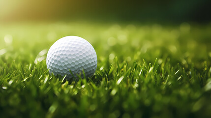 Obraz premium Golf ball with sport background design