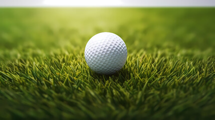 Fototapeta premium Golf ball with sport background design