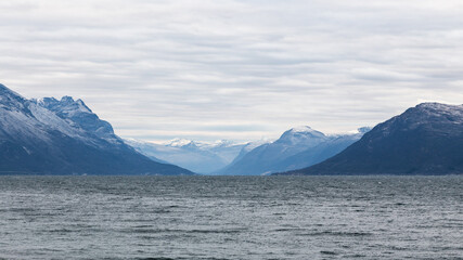 Fjord in norway; Wallpaper