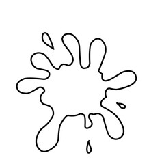 Paint Splatter Outline 