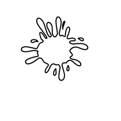 Paint Splatter Outline 