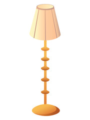 Obraz premium Antique furniture of colorful set. An illustration feature a creative bra lamp design, blending imaginative cartoon elements with old fashion aesthetics. Vector illustration.