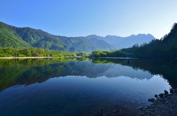 Fototapeta premium 北アルプス 上高地 夏景色