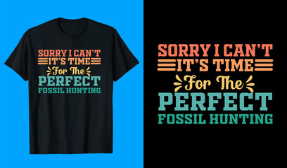 Fossil Hunting T shirt Design