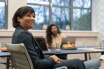 Business people having meeting in conference room